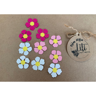 10 hoa trang trí làm thiệp Handmade