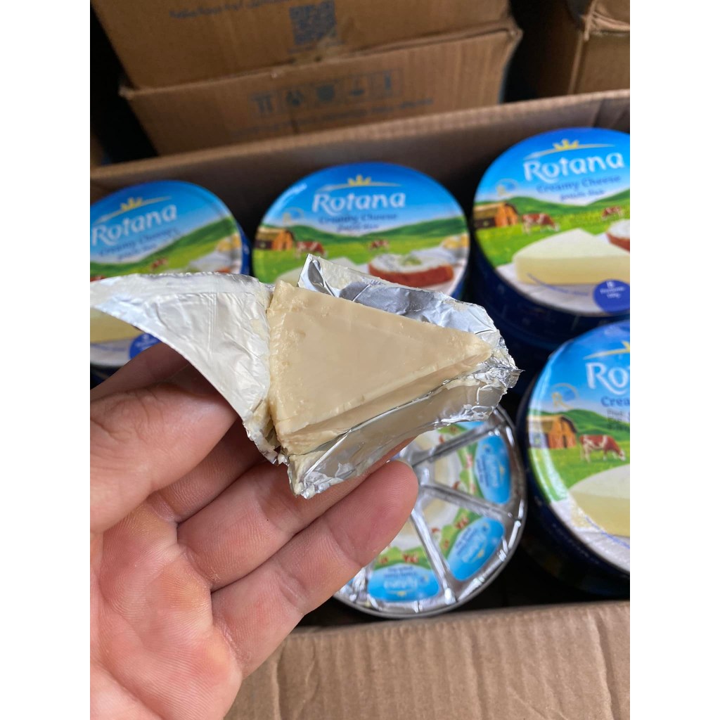 Phô mai miếng Rotana loại 8 miếng 120g.Date 7/2024