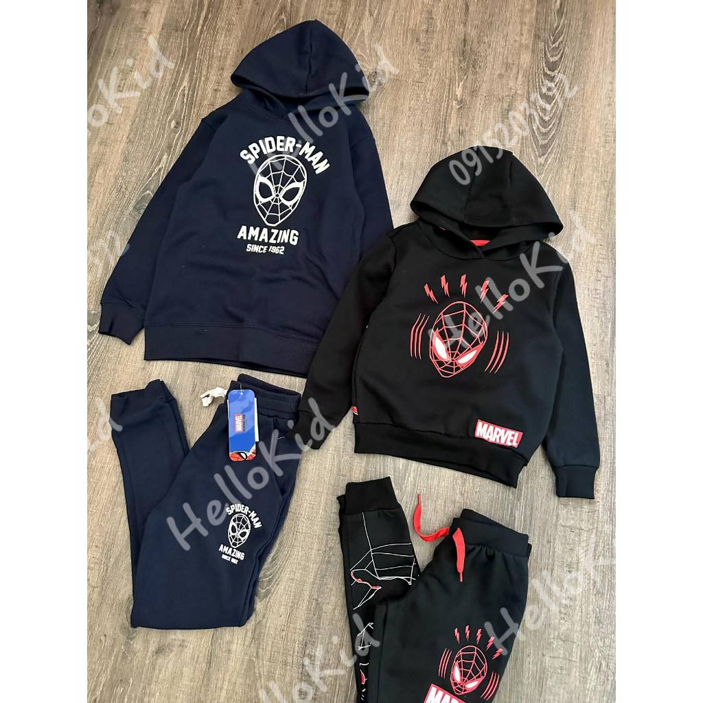 Bộ hoodie nhện cho bé