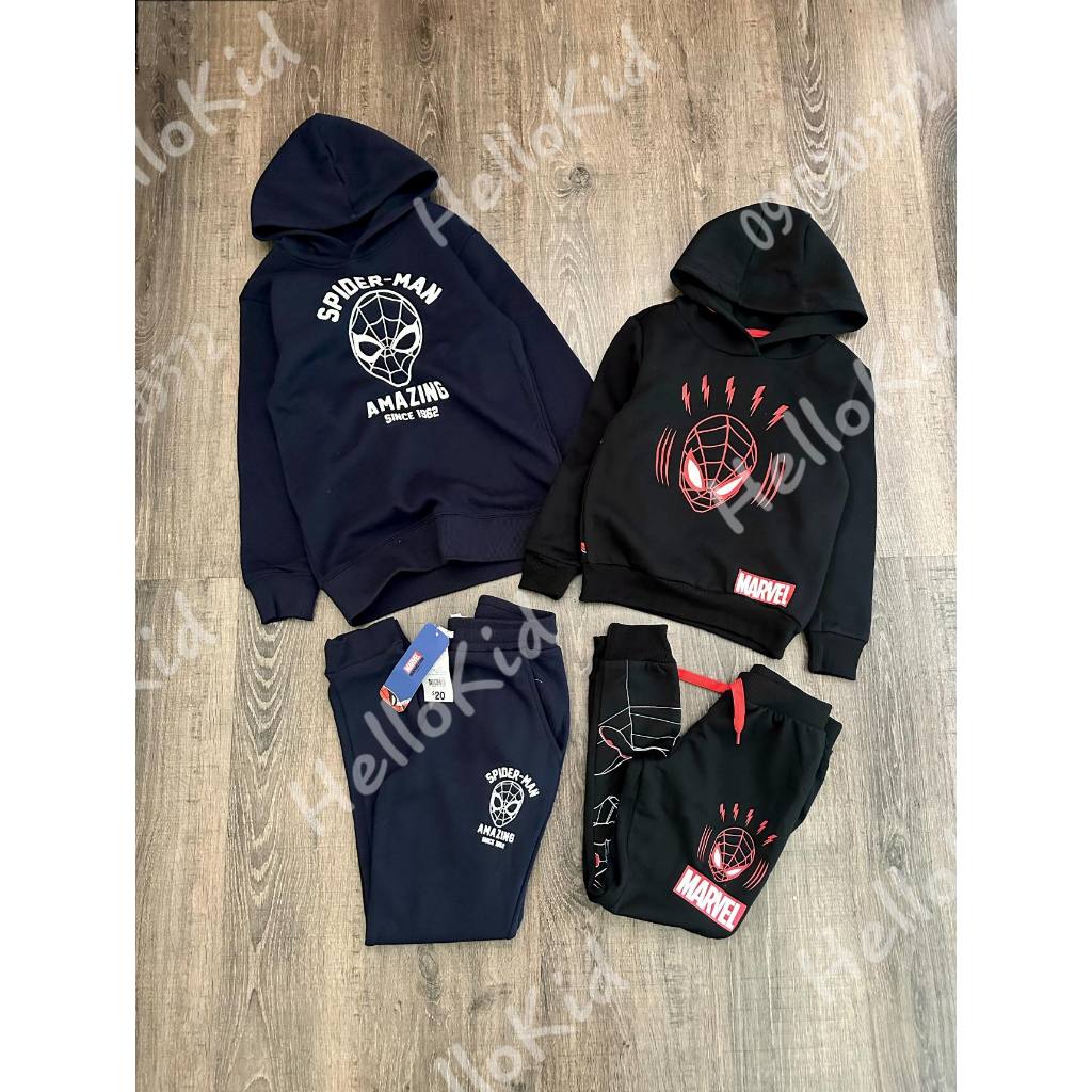 Bộ hoodie nhện cho bé
