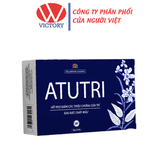 Atutri - giảm đau rát, chảy máu do biểu hiện của trĩ - 20 viên - vic pharmacy