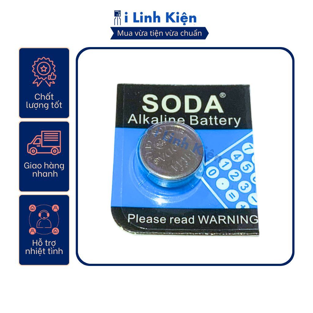 Pin AG13/LR44/A76/SR44W/GP76A/357 Alkaline chính hãng chất lượng