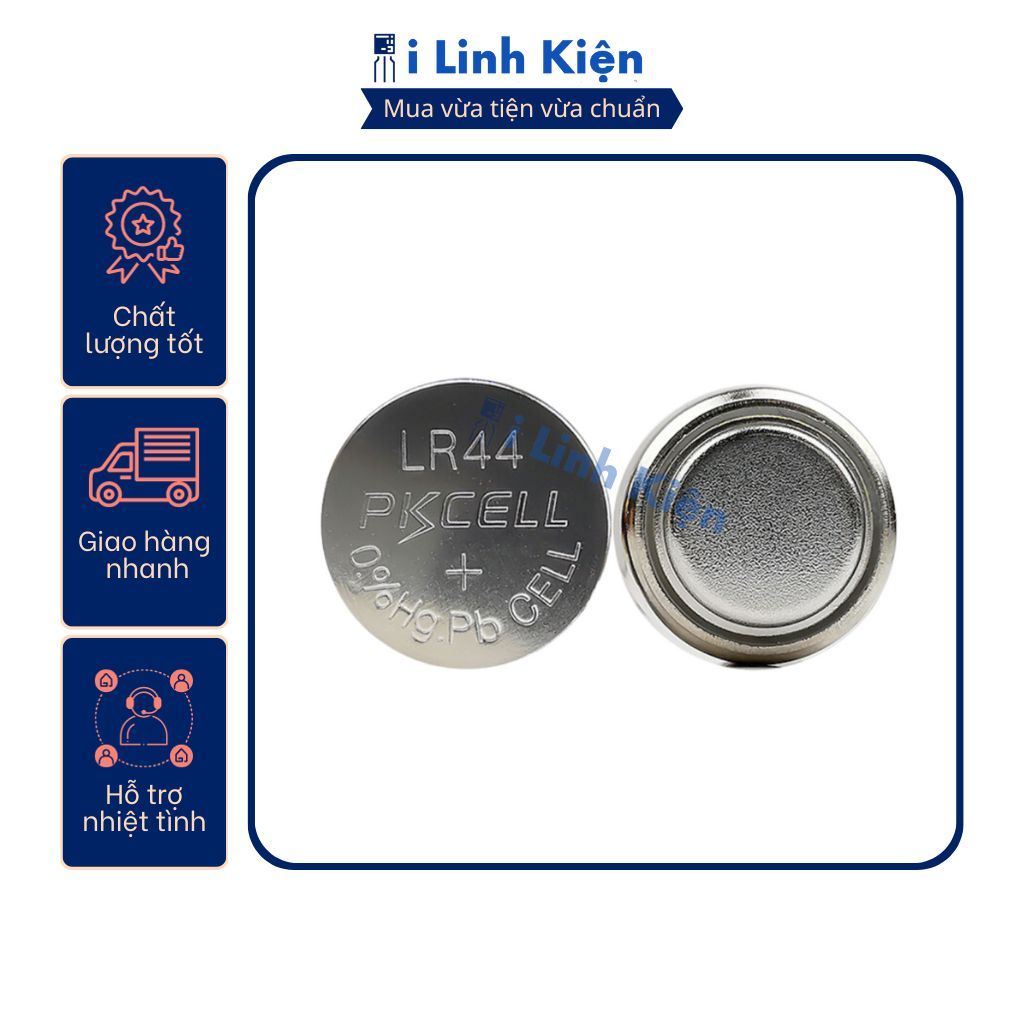 Pin AG13/LR44/A76/SR44W/GP76A/357 Alkaline chính hãng chất lượng