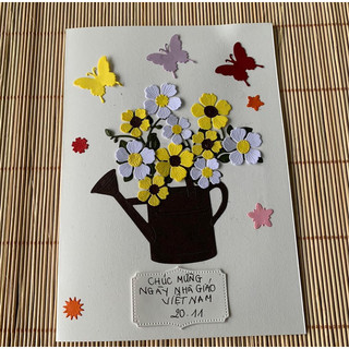 10 hoa trang trí làm thiệp Handmade