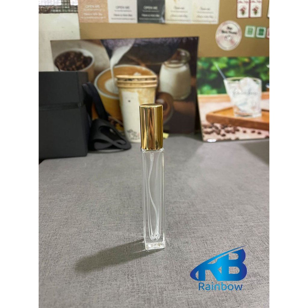 Chai chiết nước hoa thủy tinh dáng vuông 10ml