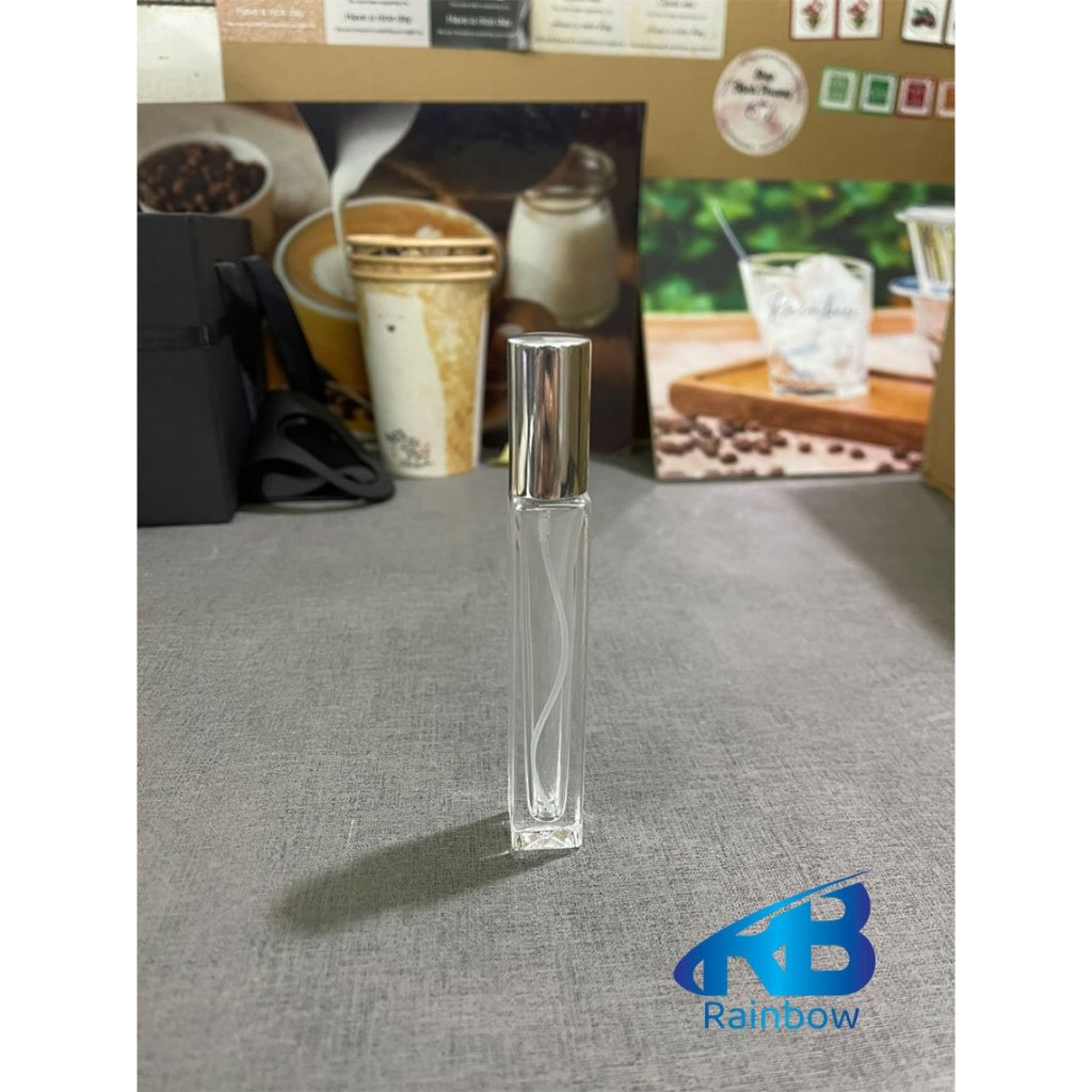 Chai chiết nước hoa thủy tinh dáng vuông 10ml