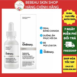 The Ordinary Hyaluronic Acid 2% + B5 Tinh Chất cấp nước dưỡng ẩm cho da - Bebeau