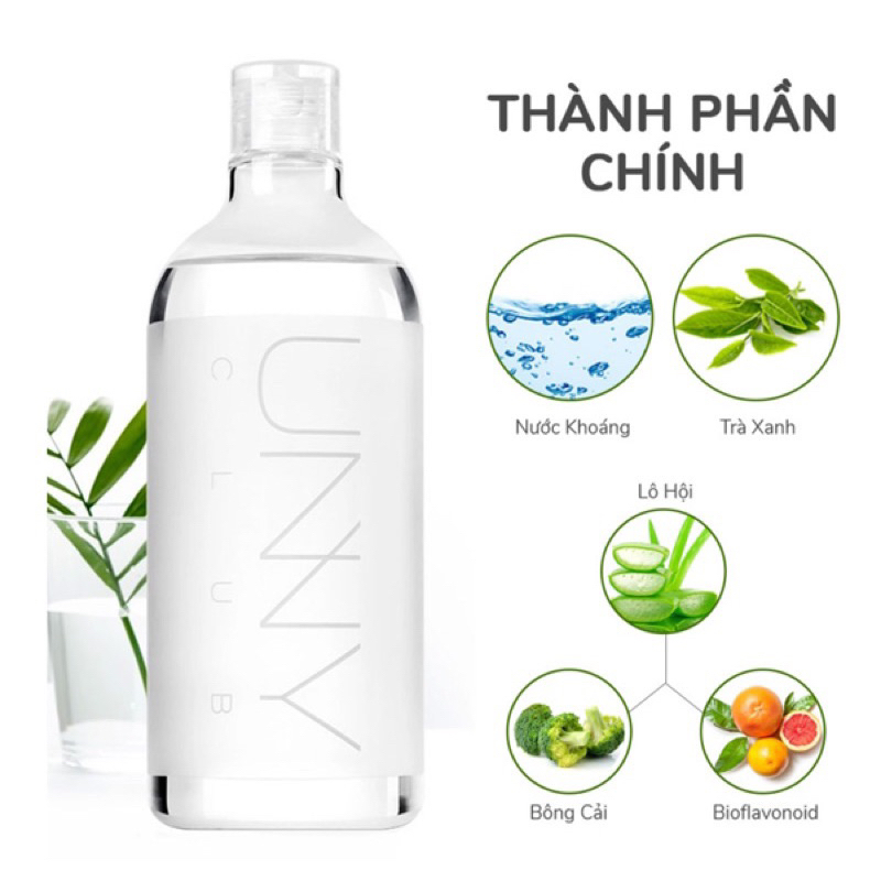 Nước tẩy trang Unny Club sạch sâu chai 500ml