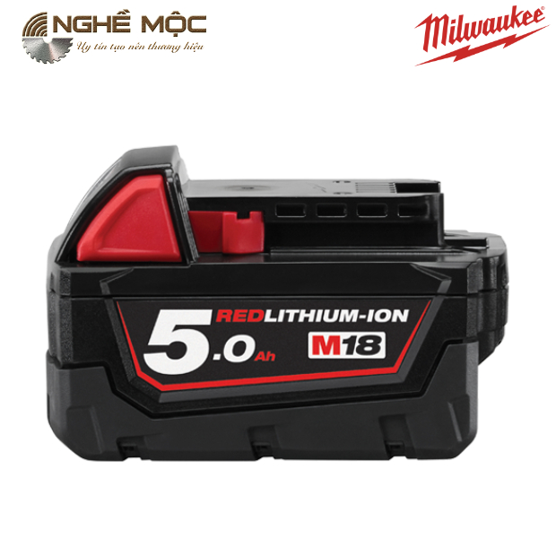 Pin 18V 5.0Ah MILWAUKEE M18B5 (Tặng sạc M12-18C)