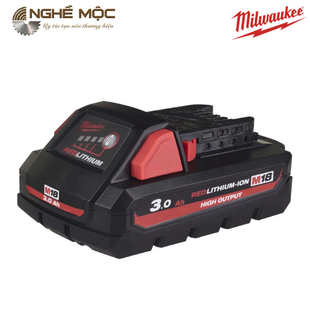 Pin 18V 3.0Ah Milwaukee M18B3 chính hãng (Tặng sạc M12-18C)