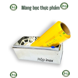 Hộp đựng màng bọc thực phẩm bằng inox, siêu bền, hộp màng bọc Minh Duyên 30cm*500m