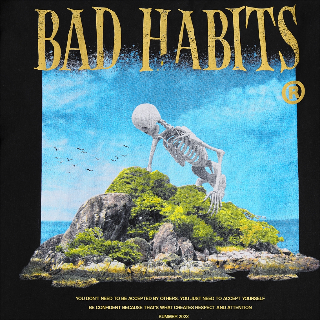 Áo Thun Unisex BAD HABITS - B-ROCK ISLAND TEE - Local Brand Chính Hãng