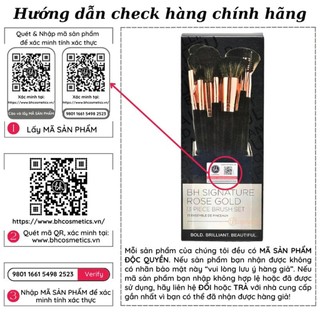 Bộ cọ trang điểm Bộ 13 cây BH Signature Rose Gold 13 Piece Brush Set