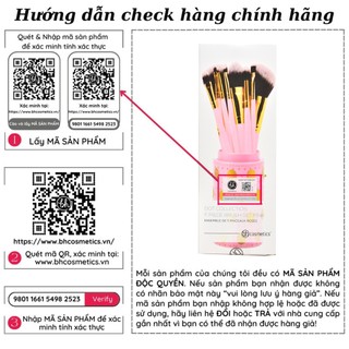 Bộ cọ 11 cây BH Cosmetics DOT Collection 11 Pieces– Pink