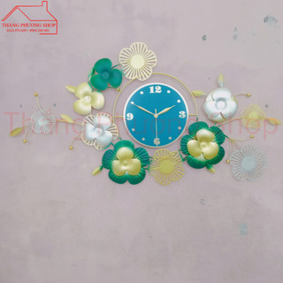 Đồng Hồ Treo Tường Trang Trí Hoa Lá Decor TP-095 (Hàng Chính Hãng Lianzhuang)