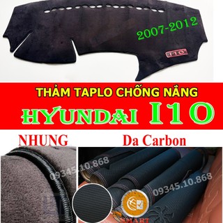 Thảm phủ taplo hyundai i10 2007,2008,2009,2010,2011,2012,,2013,2014,2015,2016,2017,2018,2019,2020,2021,2022, 2023 loại 1