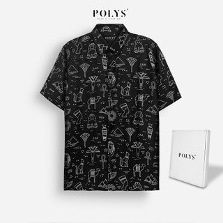 Áo sơ mi nam POLYS Fullbox chính hãng, Lụa Mango mịn mát, không nhăn co giãn 4 chiều sơ mi EGYPT