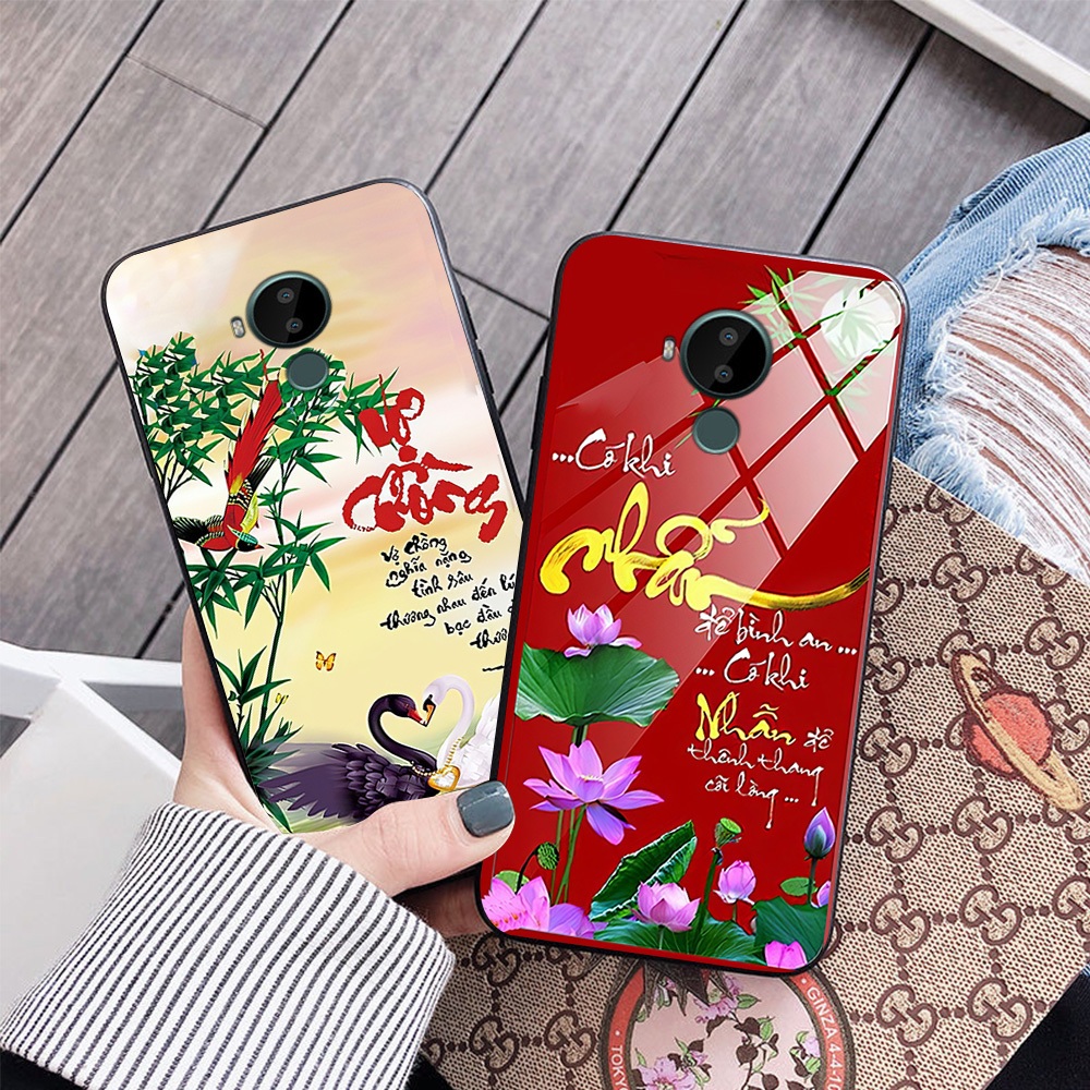 Ốp lưng nokia c20 / nokia c30 in hình chữ tâm thư pháp siêu đẹp