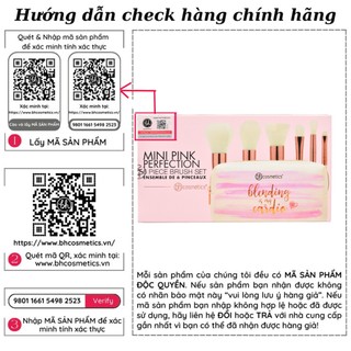 Bộ Cọ BH Cosmetics 6 Cây Mini Pink Perfection Brush
