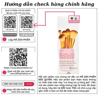 Bộ cọ 10 Cây BH Cosmetics Pink Perfection