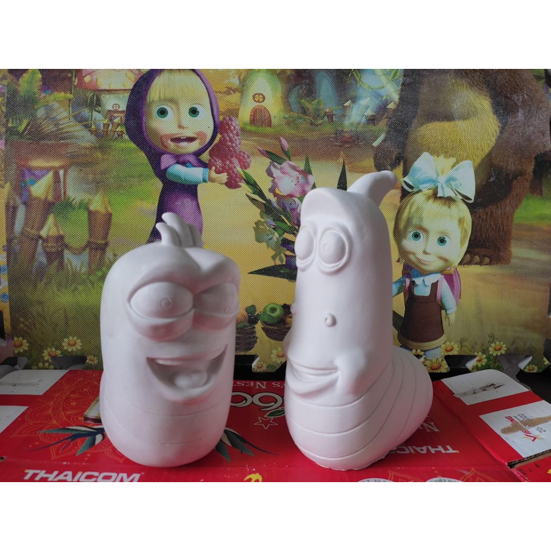 SÂU LARVA tượng tô màu thạch cao cho trẻ