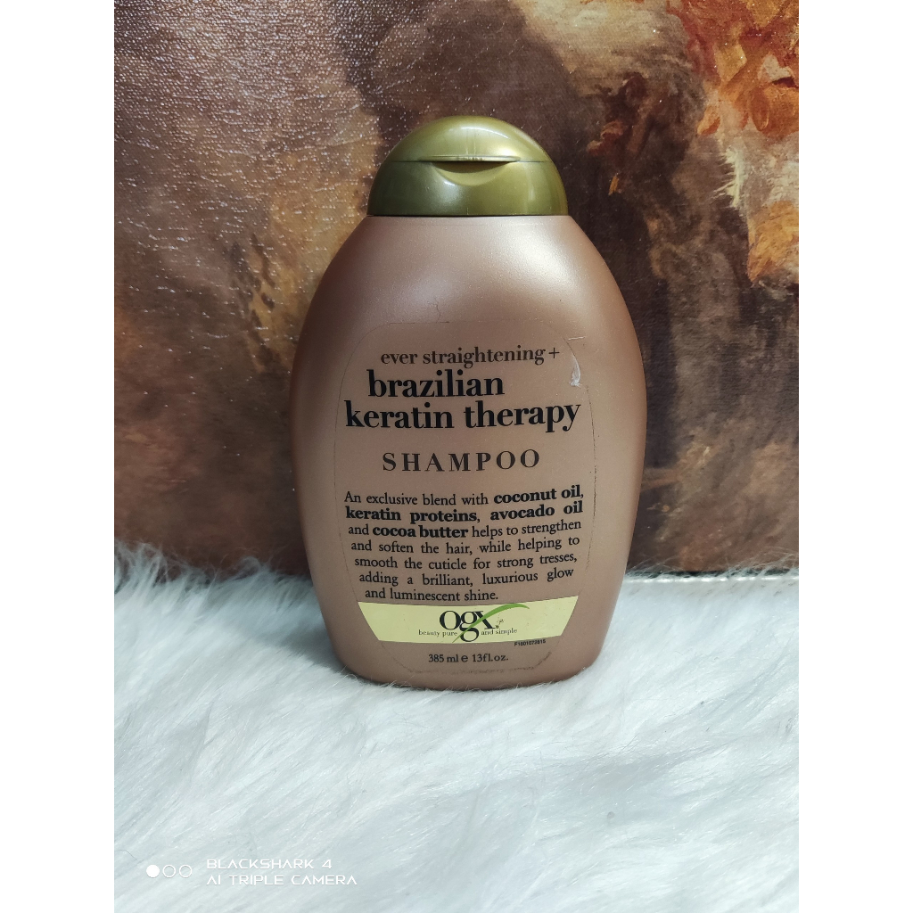 Dầu Gội OGX Ever Straightening  Brazilian Keratin Therapy Thẳng Mượt 385