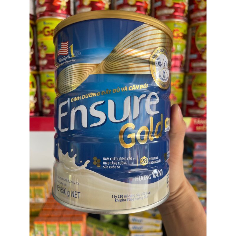 Sữa bột Ensure Gold Abbott hương vani (HMB) 850g