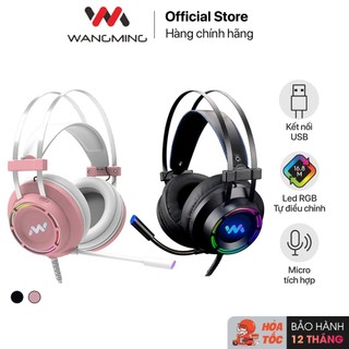Tai nghe chụp tai chơi game có dây Wangming 9800, headphone chụp tai gaming Wangming 9800 - Hàng chính hãng