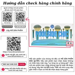 Bộ Cọ Bh Cosmetics Poolside Chic 12 Cây (Kèm túi đựng)