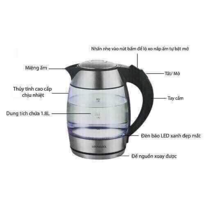 ẤM ĐUN SIÊU TỐC LOCK&LOCK