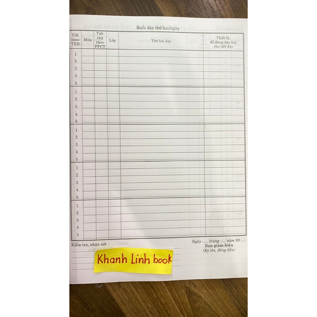 Sách - Lịch báo giảng cấp 1