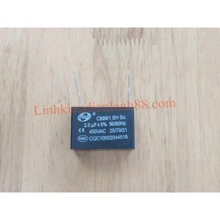 Tụ Quạt Điều Hòa 2uf 450v Chân kim Cắm mạch Mới Chính Hãng Senju 100%.