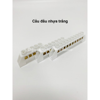 Cầu đấu trung tính cầu đấu tiếp địa cầu đấu mát thân nhựa  5P 7P 10P