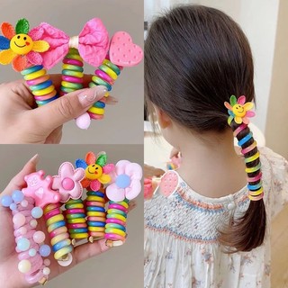 Dây cột tóc xoắn ốc phong cách hàn quốc cho bé