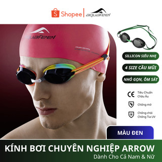 Kính bơi chuyên nghiệp nhập khẩu từ Đức Aquafeel dòng "Arrow", chống mờ, chống tia UV, đạt tiêu chuẩn chất lượng Châu Âu