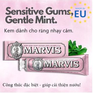 Kem đánh răng Marvis Sensitive Gums Gentle Mint Toothpaste 75ml