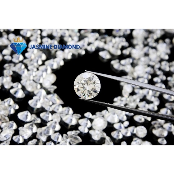 ( Size 2.0-3.75 ly) Kim cương nhân tạo Mỹ Moissanite tấm màu trắng