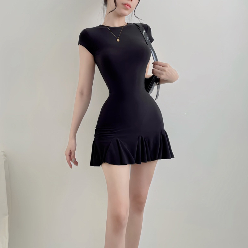 Đầm Body Dáng Đuôi Cá Ôm Tay Con Siêu Sexy