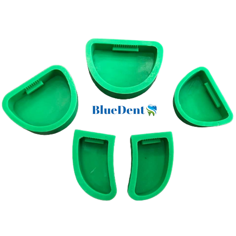 Khay Mun Đế Cao Su Toàn Hàm Bán Hàm Silicon Dẻo Dai Để Đổ Mẫu Đế Mô Hình Thạch Cao Labo Nha Khoa