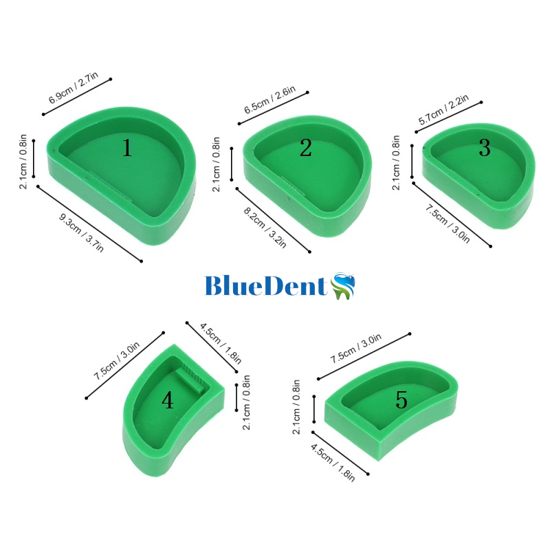 Khay Mun Đế Cao Su Toàn Hàm Bán Hàm Silicon Dẻo Dai Để Đổ Mẫu Đế Mô Hình Thạch Cao Labo Nha Khoa