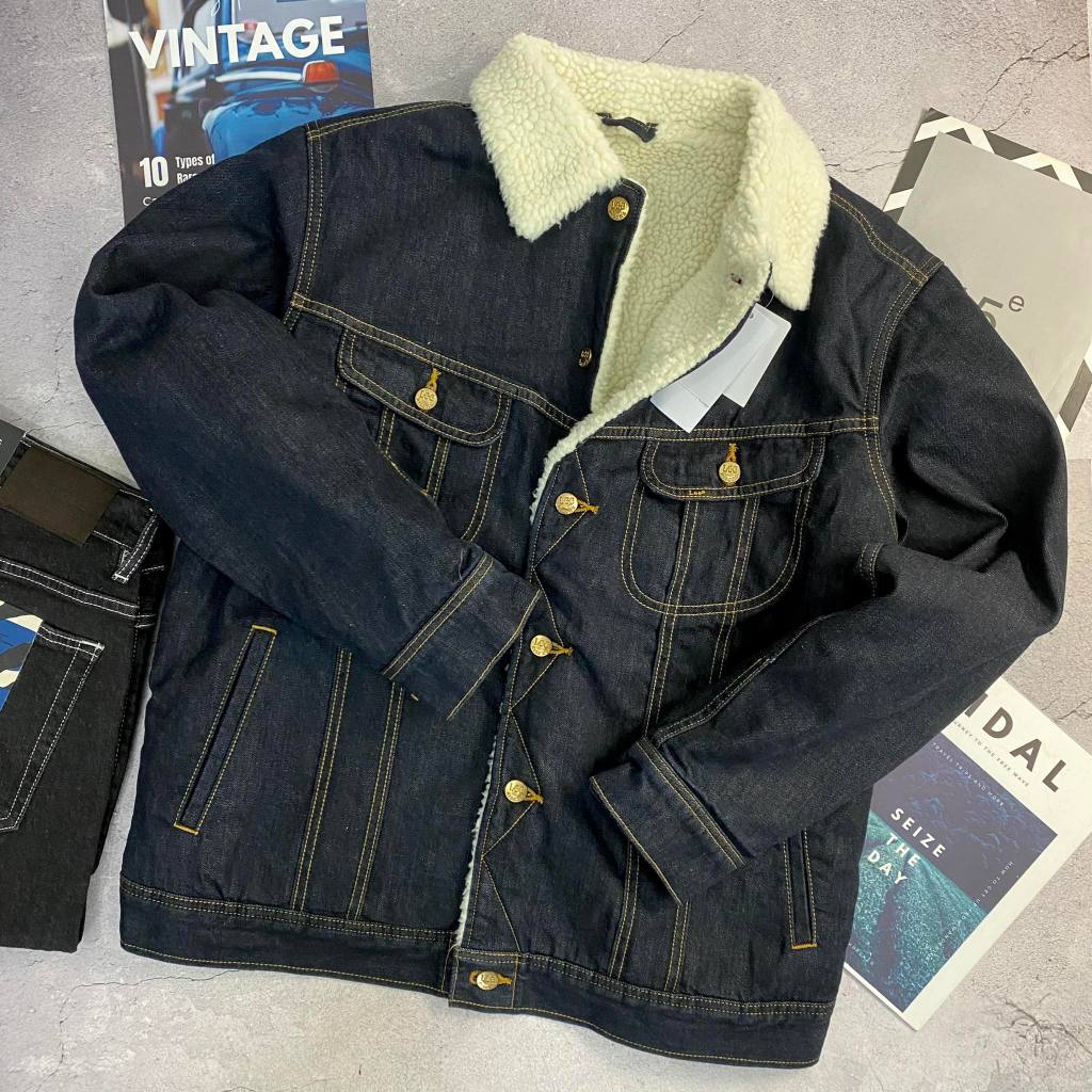 Áo khoác denim lót lông cừu Lee.Copper