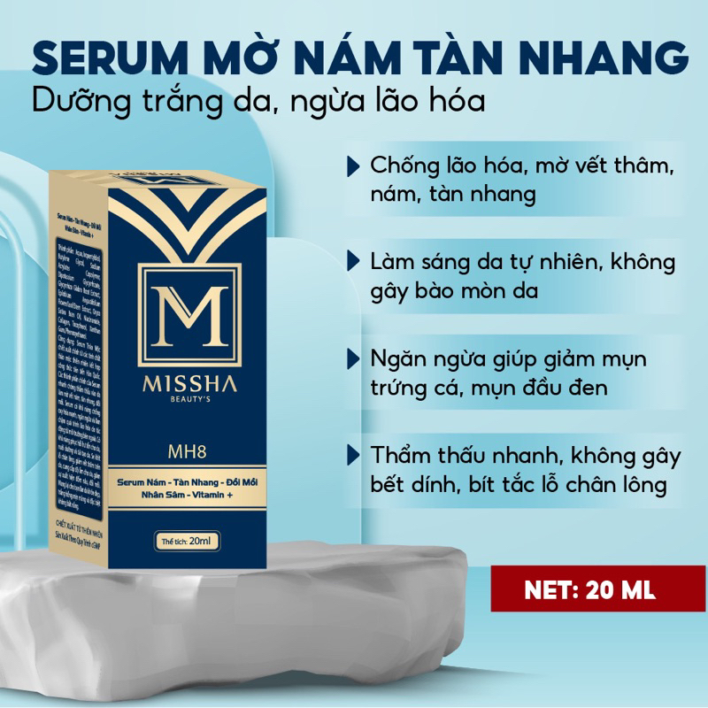 Serum nám tàn nhang đồi mồi nhân sâm trắng da mặt vitamin Missha 20ml chính hãng - Marisa Beauty