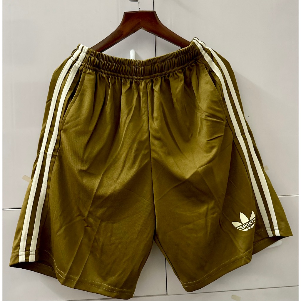 Set bộ quần thể thao nam nữ vải gai thái ba lá áo vàng kem quần vàng đồng có túi 2023