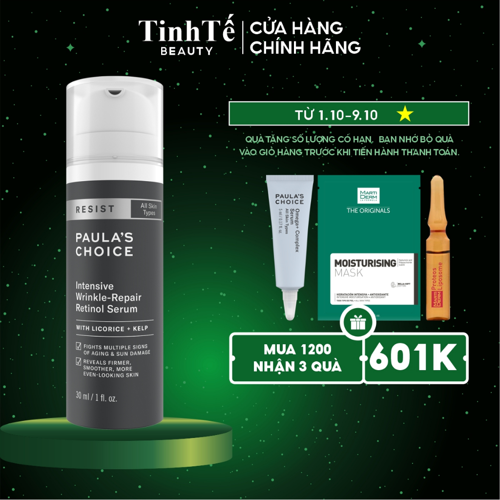 Tinh chất Serum chống nhăn sâu Paula's Choice Wrinkle Repair Retinol Serum 30ml