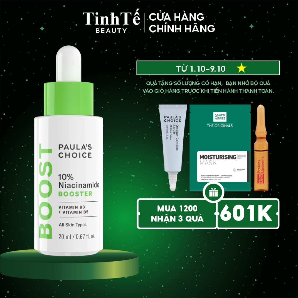 Tinh chất Niacinamide Booster 10% Paula's Choice giúp se lỗ chân lông và săn chắc da 20ml