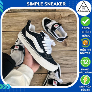 Giày Vans Old Skool Chính Hãng 💙SIMPLE SNEAKER💙Vans Knu Skool Black White VN0009QC6BT Chính Hãng Thể Thao Nam Nữ Cá Tính
