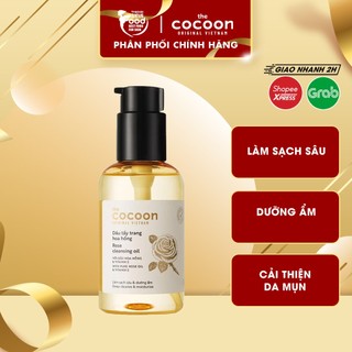 Dầu Tẩy Trang Tinh Dầu Hoa Hồng Chưng Cất The Cocoon Rose Cleansing Oil 140ml