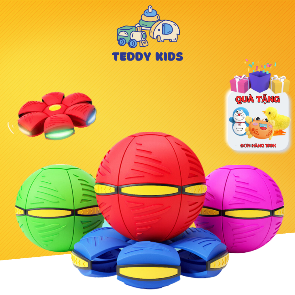 Bóng ma thuật biến hình thành đĩa bay, bóng ma thuật có đèn led dành cho trẻ em