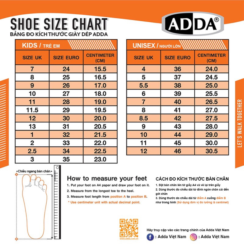 Giày sục Thái Lan ADDA 55U31 Nhện