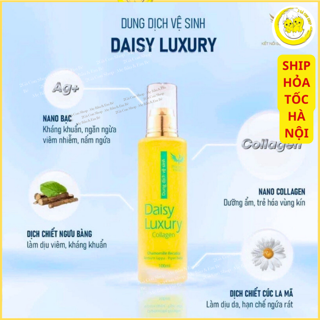 Dung dịch vệ sinh Daisy Luxury an toàn cho cả mẹ bầu và sau sinh